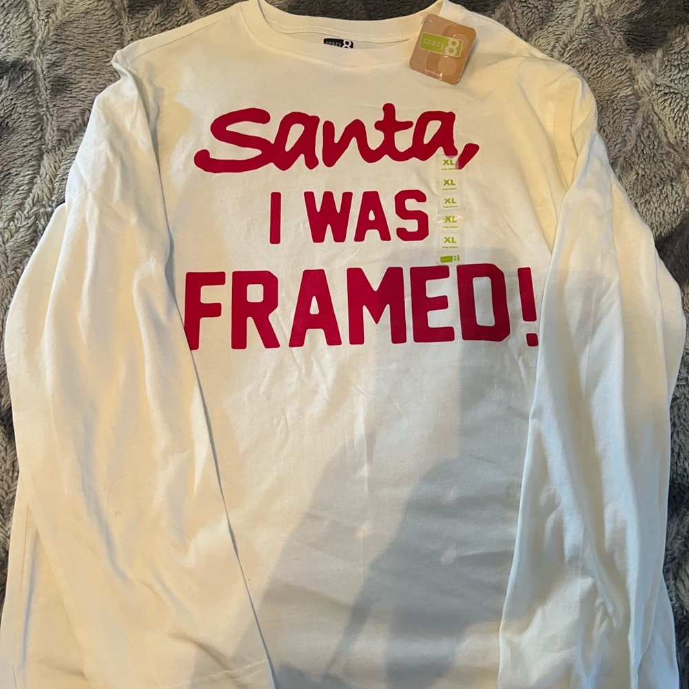 New with tags, long sleeve holiday shirt, kids size XL (14)